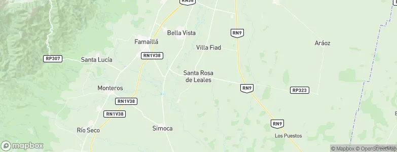 Santa Rosa de Leales, Argentina Map