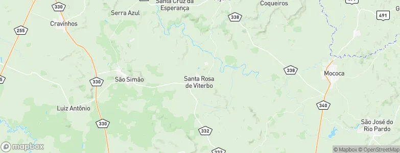 Santa Rosa de Viterbo, Brazil Map