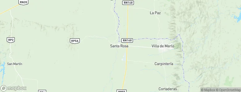 Santa Rosa del Conlara, Argentina Map