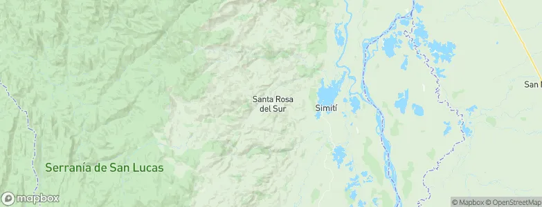 Santa Rosa del Sur, Colombia Map