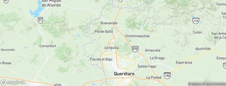 Santa Rosa Jauregui, Mexico Map