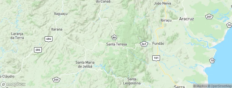 Santa Teresa, Brazil Map