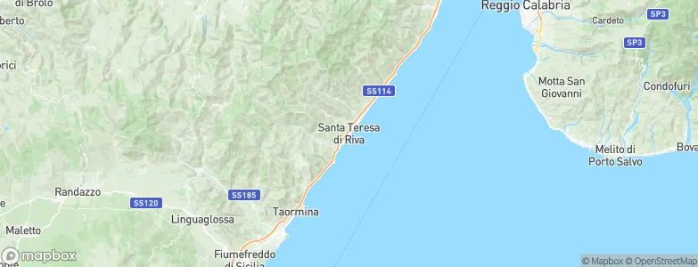 Santa Teresa di Riva, Italy Map