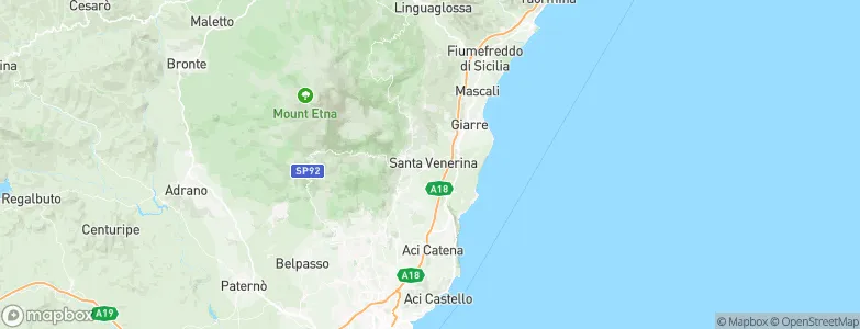 Santa Venerina, Italy Map