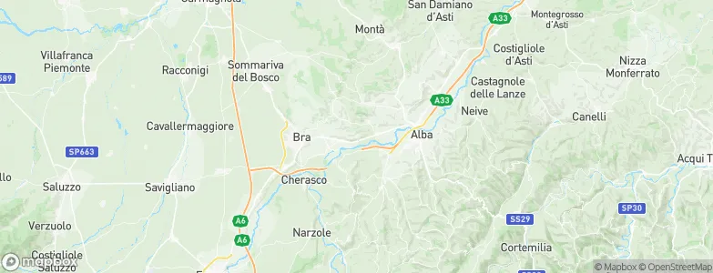 Santa Vittoria d'Alba, Italy Map