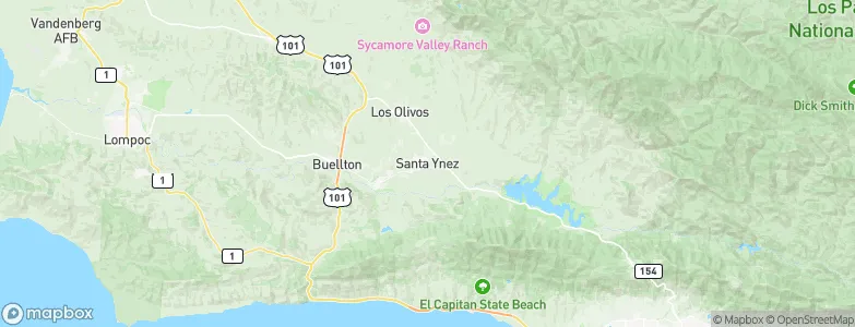 Santa Ynez, United States Map