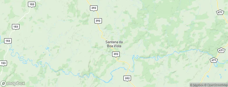 Santana da Boa Vista, Brazil Map