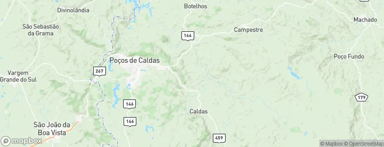 Santana de Caldas, Brazil Map
