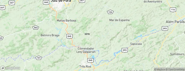 Santana do Deserto, Brazil Map