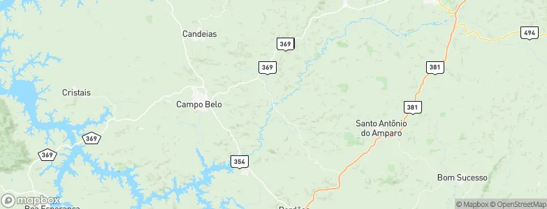Santana do Jacaré, Brazil Map