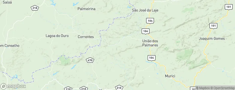 Santana do Mundaú, Brazil Map