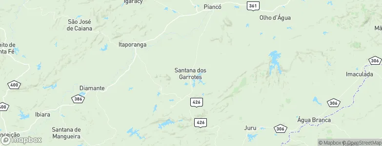 Santana dos Garrotes, Brazil Map
