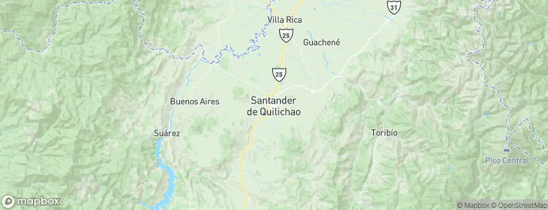 Santander de Quilichao, Colombia Map