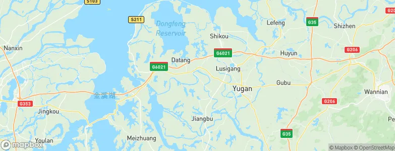 Santang, China Map