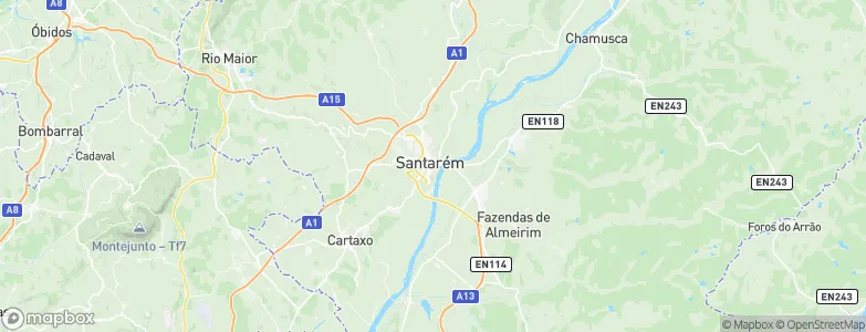 Santarém, Portugal Map