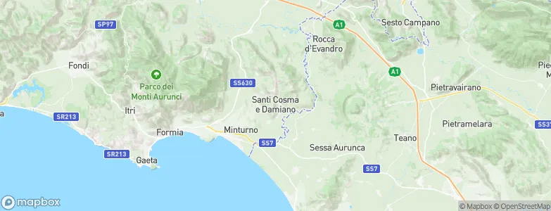 Santi Cosma e Damiano, Italy Map