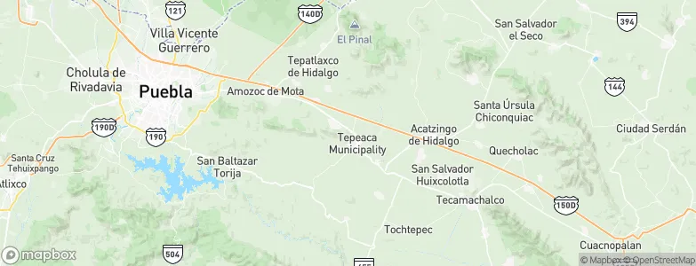 Santiago Acatlán, Mexico Map