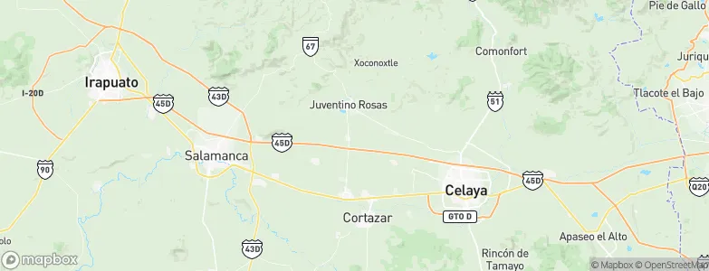 Santiago de Cuenda, Mexico Map