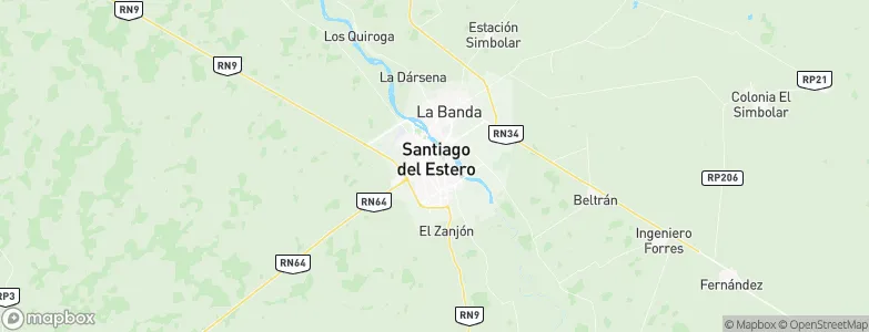 Santiago del Estero, Argentina Map