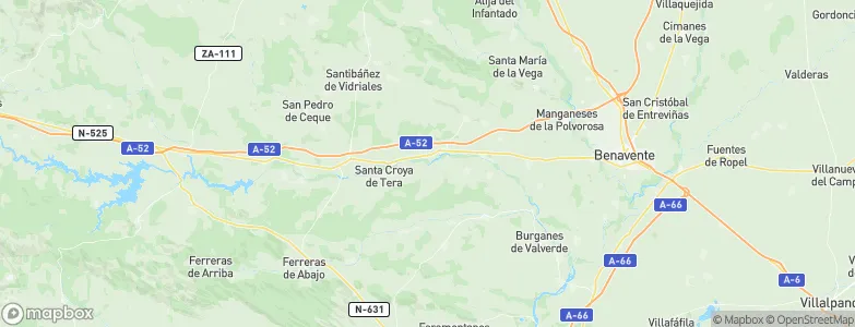 Santibáñez de Tera, Spain Map