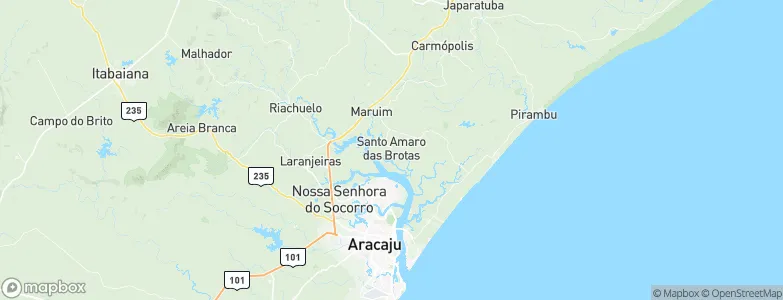 Santo Amaro das Brotas, Brazil Map