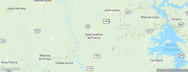 Santo Antônio da Platina, Brazil Map