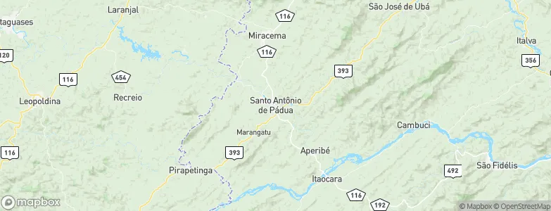 Santo Antônio de Pádua, Brazil Map