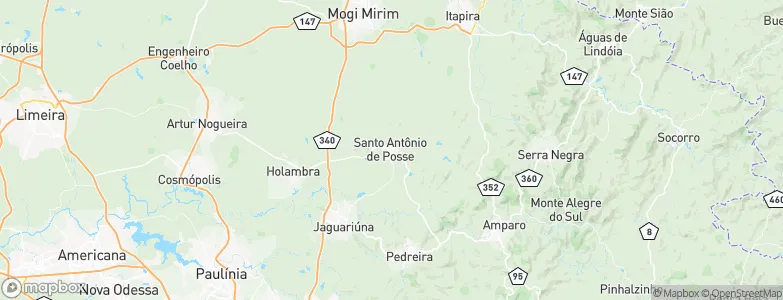 Santo Antônio de Posse, Brazil Map