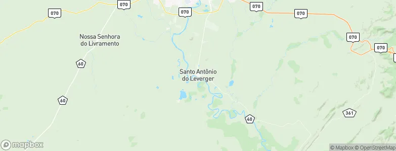 Santo Antônio do Leverger, Brazil Map