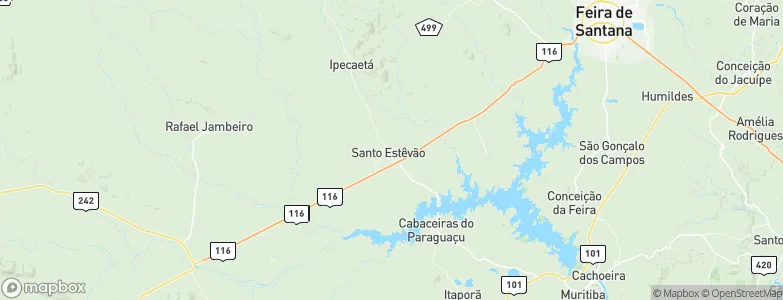 Santo Estêvão, Brazil Map