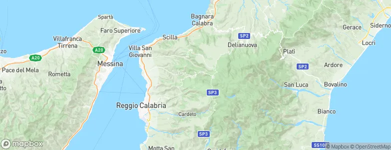 Santo Stefano in Aspromonte, Italy Map