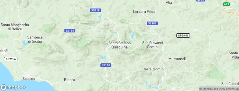 Santo Stefano Quisquina, Italy Map