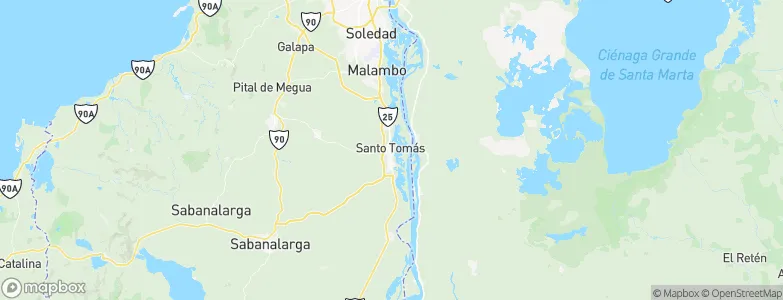 Santo Tomás, Colombia Map