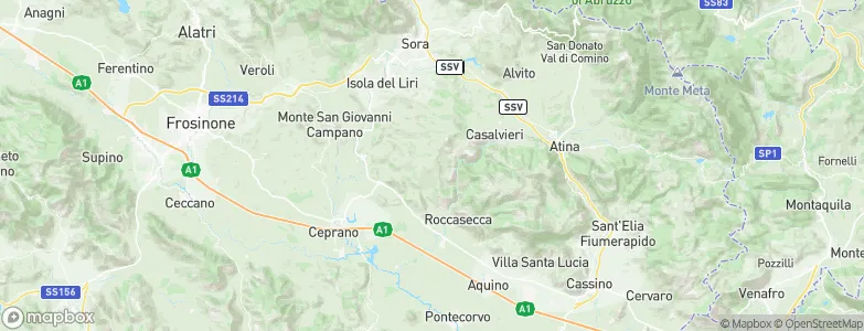 Santopadre, Italy Map