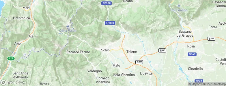 Santorso, Italy Map