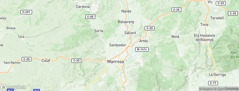 Santpedor, Spain Map