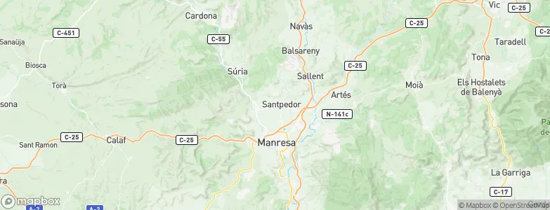 Santpedor, Spain Map