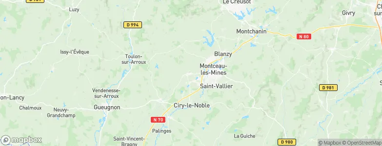 Sanvignes-les-Mines, France Map