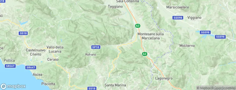 Sanza, Italy Map