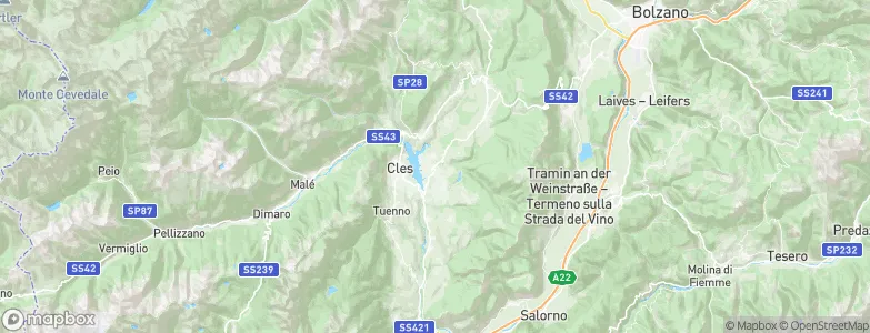 Sanzeno, Italy Map