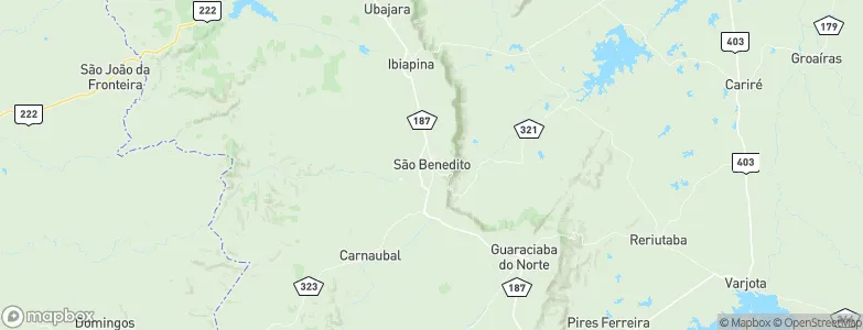 São Benedito, Brazil Map