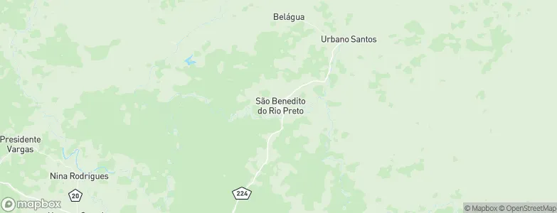 São Benedito do Rio Preto, Brazil Map
