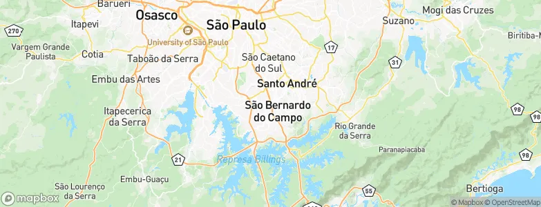 São Bernardo do Campo, Brazil Map