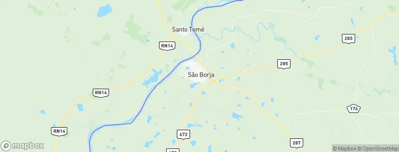 São Borja, Brazil Map