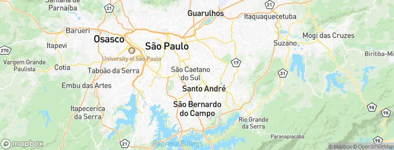 São Caetano do Sul, Brazil Map