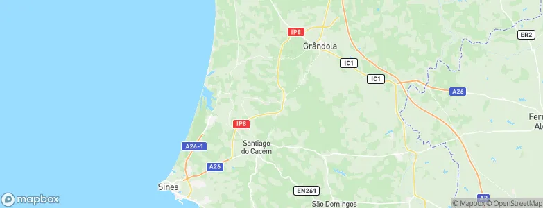 São Francisco da Serra, Portugal Map
