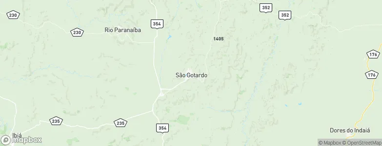 São Gotardo, Brazil Map