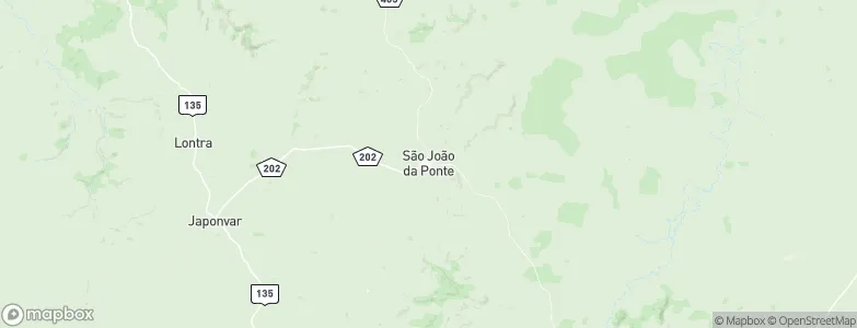 São João da Ponte, Brazil Map
