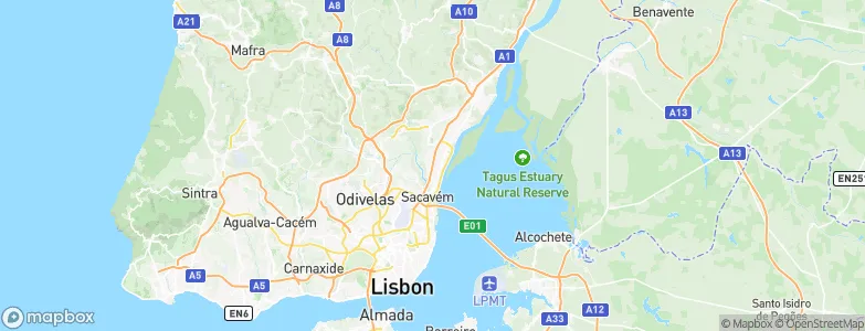 São João da Talha, Portugal Map