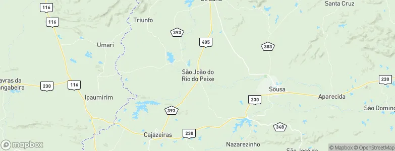São João do Rio do Peixe, Brazil Map